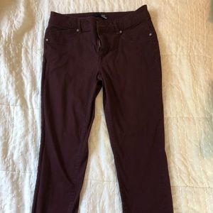 Maroon Denim pants
